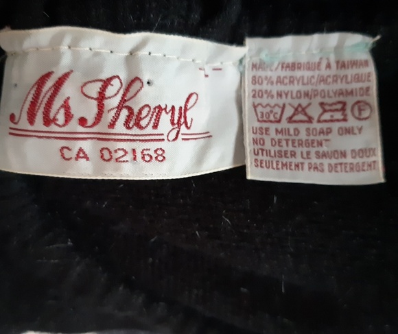 Vintage Ms. Sheryl Black Cut Out Neckline Size S - Picture 5 of 8